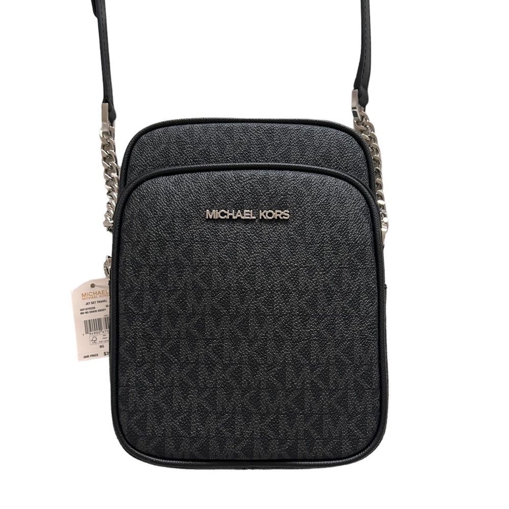 Authentic Michael Kors Jet Set Travel Logo Crossbody Bag - Picture 2 of 6